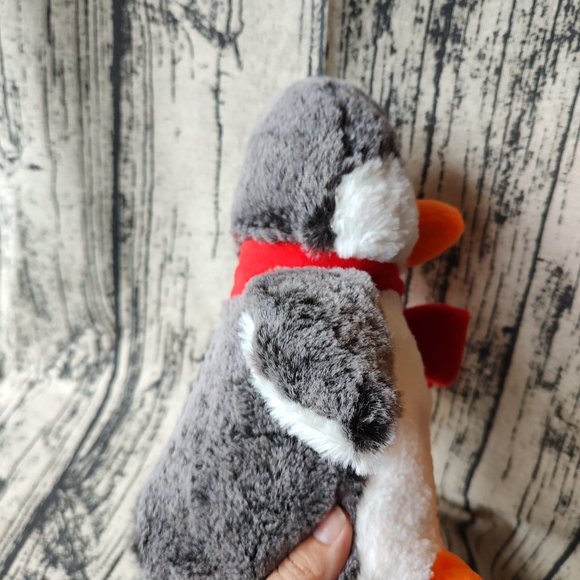 Gitzy Penguin Plush Stuffed Animal Toy Scarf winter NWT 11" - Picture 6 of 7